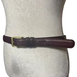 Vintage Coach Burgundy Leather Belt 36 in